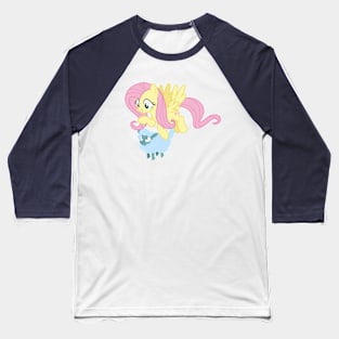 Fluttershy saving a tiny ewe 2 Baseball T-Shirt